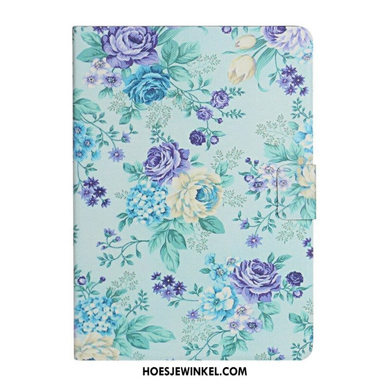 Leren Hoesje voor Samsung Galaxy Tab A7 Lite Bloemen Bloemen Bloemen