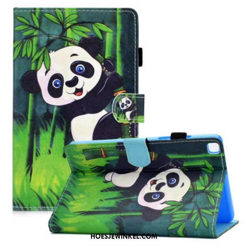 Leren Hoesje voor Samsung Galaxy Tab A7 Lite Panda