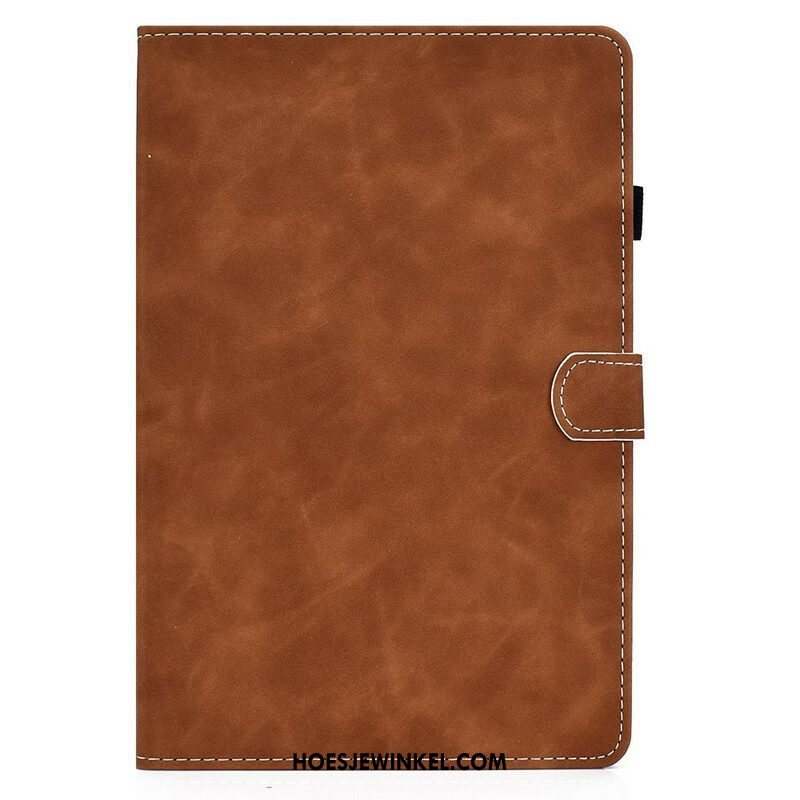 Leren Hoesje voor Samsung Galaxy Tab S8 / Tab S7 Vintage Design Leereffect