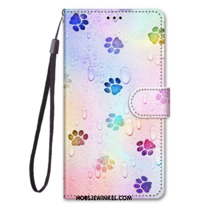 Leren Hoesje voor Xiaomi 12 / 12X Met Ketting Riemsporen