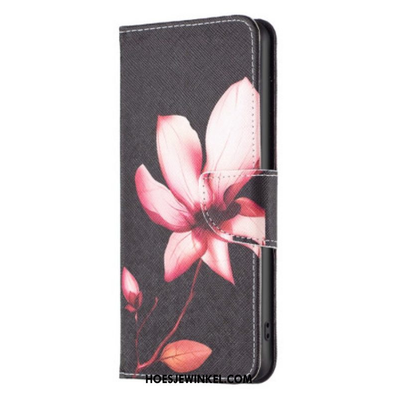 Leren Hoesje voor Xiaomi 13 Pro Roze Bloem