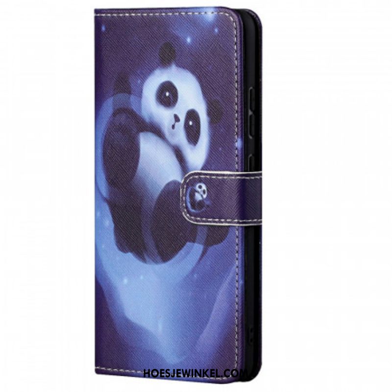 Leren Hoesje voor Xiaomi Redmi Note 11 Pro / 11 Pro 5G Panda-ruimte
