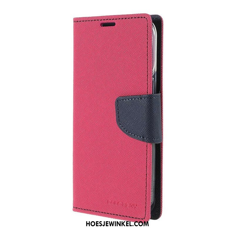 Leren Hoesje voor iPhone 13 Pro Tweekleurige Mercury Goospery