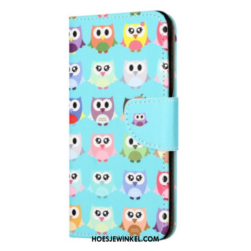 Leren Hoesje voor iPhone 15 Uilenstam