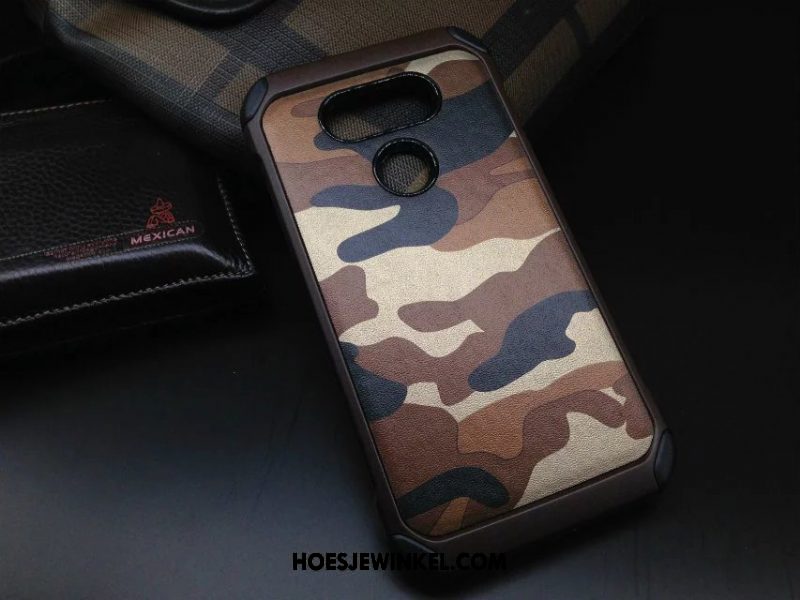 Lg G5 Hoesje Bescherming Scheppend Mobiele Telefoon, Lg G5 Hoesje Siliconen Camouflage Braun