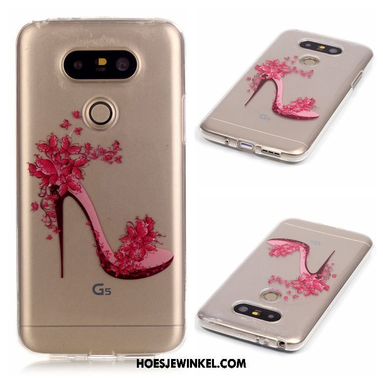 Lg G5 Hoesje Roze Anti-fall Hoes, Lg G5 Hoesje All Inclusive Siliconen