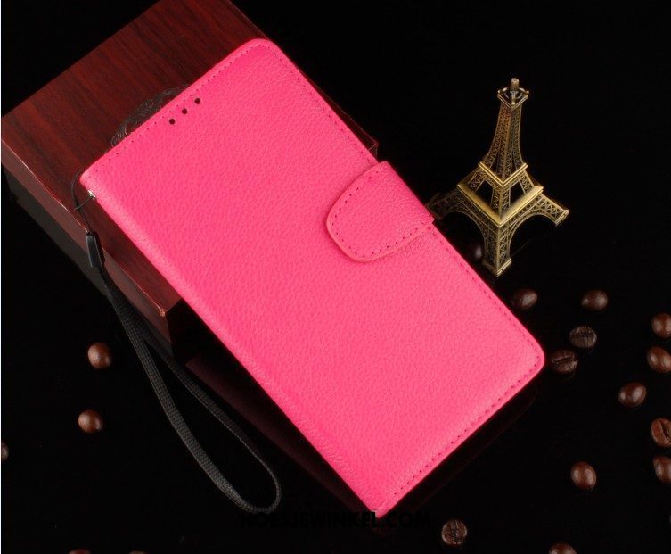 Lg K11 Hoesje Bescherming Anti-fall Leren Etui, Lg K11 Hoesje Zacht Roze