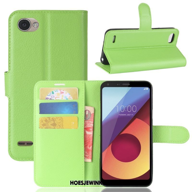 Lg Q6 Hoesje Soort Aziatische Vrucht Patroon Leren Etui, Lg Q6 Hoesje All Inclusive Ondersteuning