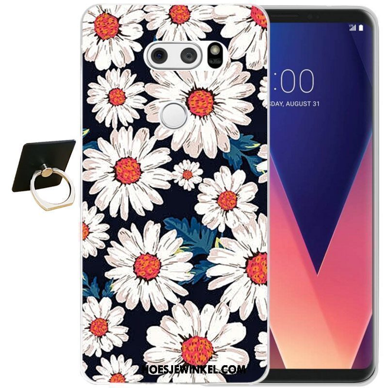 Lg V30 Hoesje Bescherming Zacht Siliconen, Lg V30 Hoesje Mobiele Telefoon Zwart