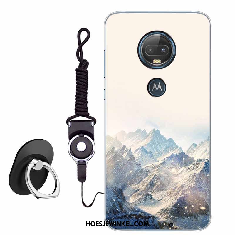 Moto G7 Hoesje Scheppend Vintage Chinese Stijl, Moto G7 Hoesje Hoes All Inclusive