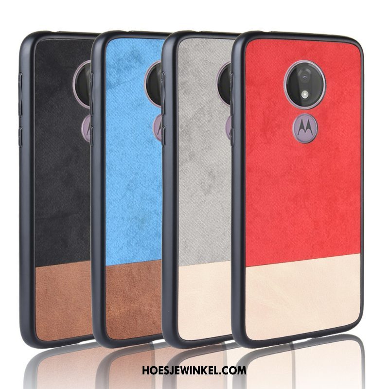 Moto G7 Play Hoesje Anti-fall All Inclusive Gemengde Kleuren, Moto G7 Play Hoesje Rood Europa