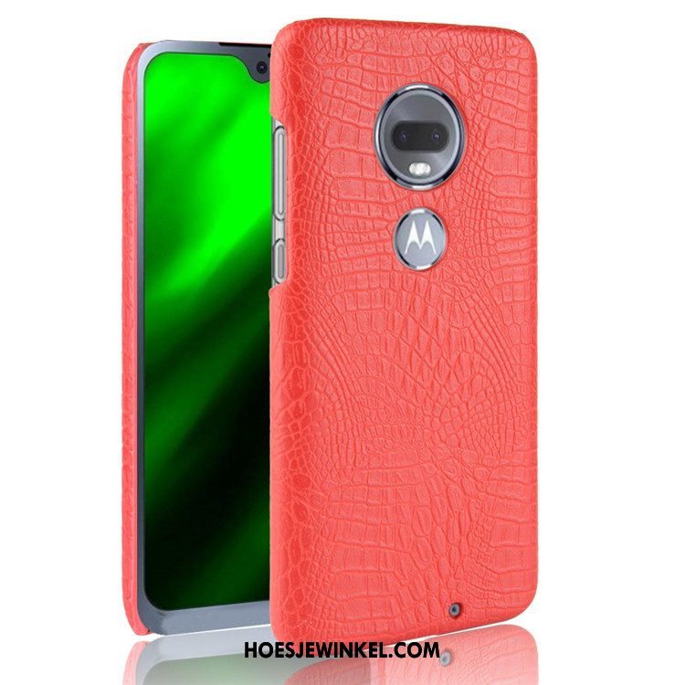 Moto G7 Plus Hoesje Bescherming Anti-fall Bedrijf, Moto G7 Plus Hoesje Mobiele Telefoon Rood