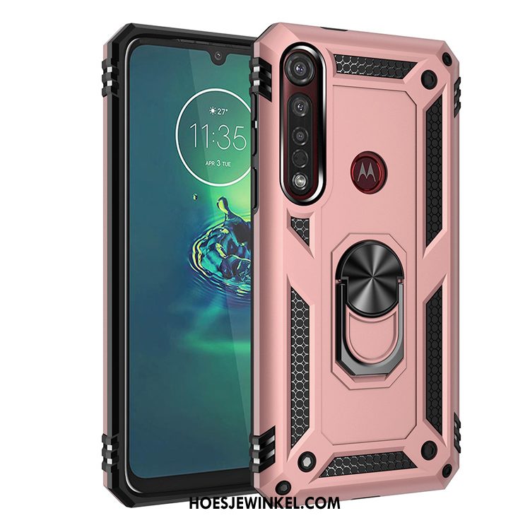 Moto G8 Plus Hoesje All Inclusive Bescherming Mobiele Telefoon, Moto G8 Plus Hoesje Roze Hoes