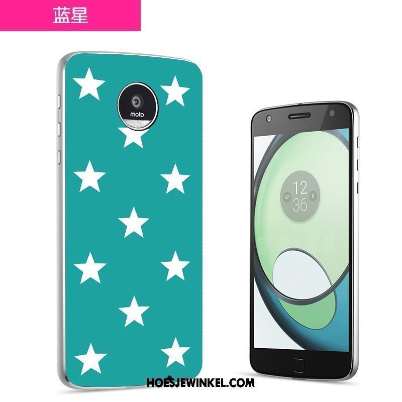 Moto Z2 Play Hoesje Achterklep Mobiele Telefoon Blauw, Moto Z2 Play Hoesje