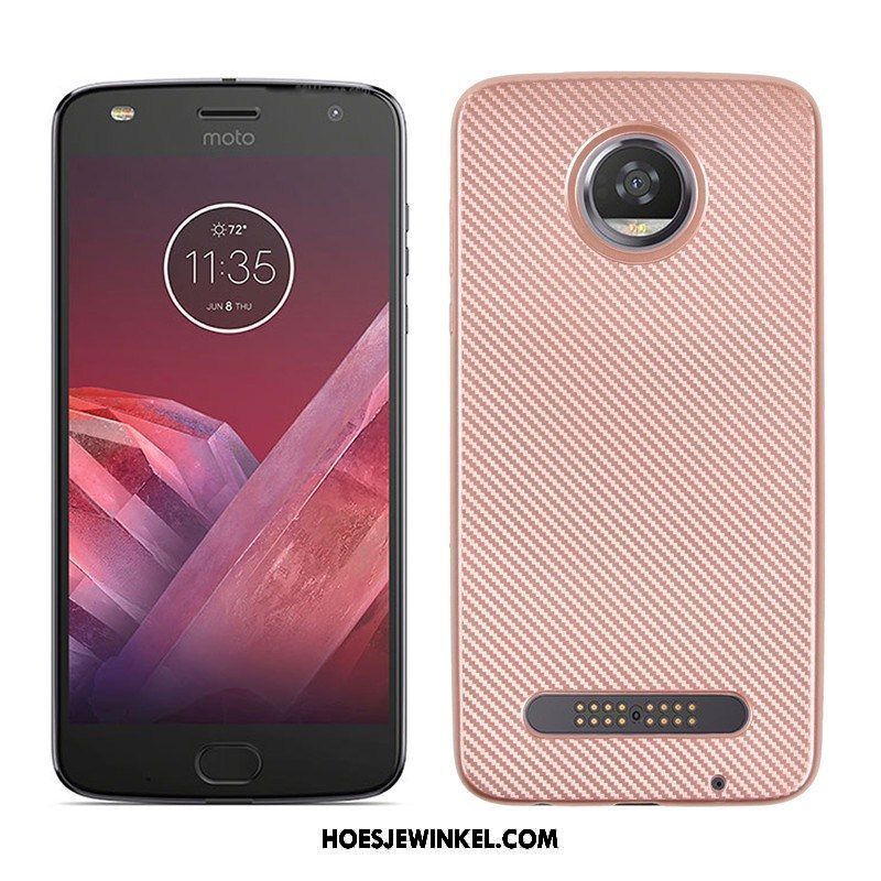 Moto Z2 Play Hoesje Hoes Rose Goud Bescherming, Moto Z2 Play Hoesje Trend Mobiele Telefoon