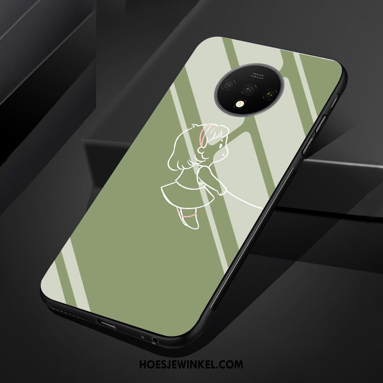 Neplus 7t Hoesje Mobiele Telefoon Bescherming Lovers, Neplus 7t Hoesje Groen Glas