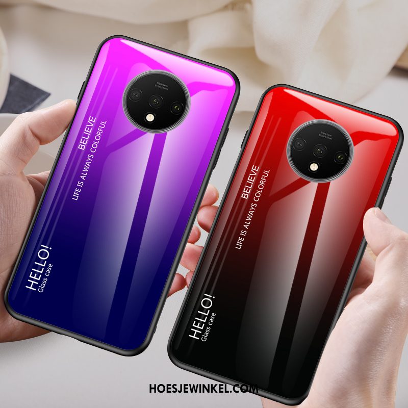 Neplus 7t Hoesje Mobiele Telefoon Rood Trendy Merk, Neplus 7t Hoesje Gehard Glas Anti-fall