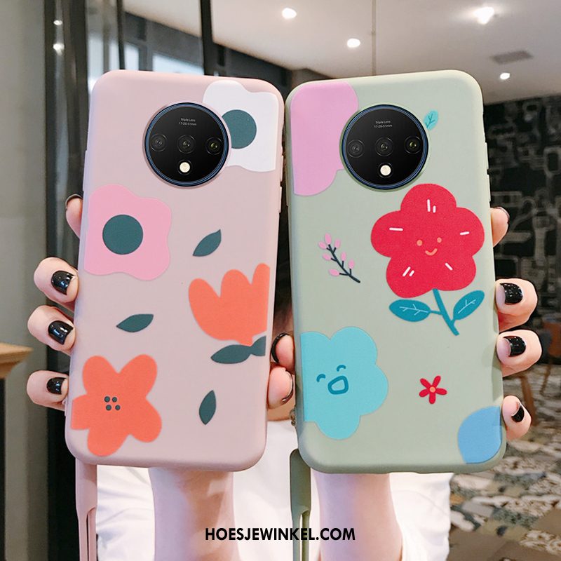 Neplus 7t Hoesje Trendy Merk Net Red Bloemen, Neplus 7t Hoesje Mobiele Telefoon Siliconen