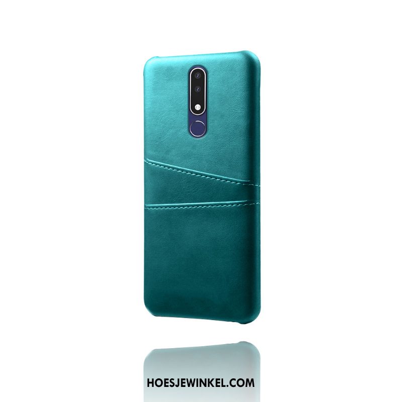 Nokia 3.1 Plus Hoesje Mobiele Telefoon Groen Kaart, Nokia 3.1 Plus Hoesje Hoes Bescherming