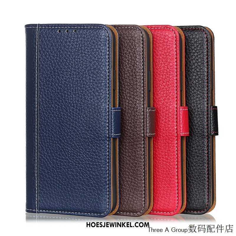 Nokia 5.3 Hoesje Anti-fall Leren Etui Eenvoudige, Nokia 5.3 Hoesje Folio Verbinding