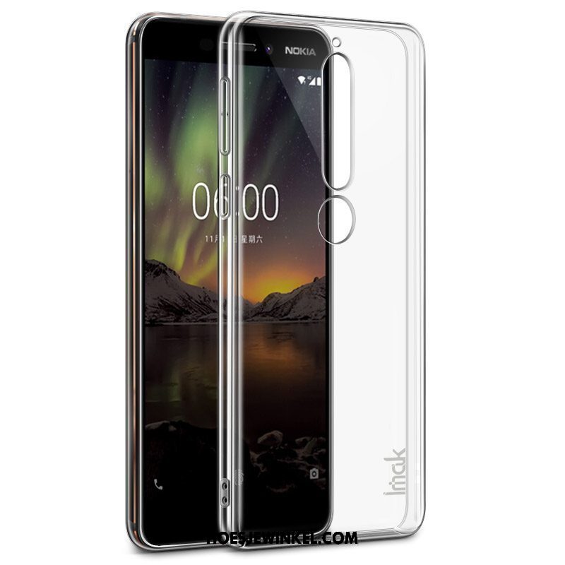 Nokia 6.1 Hoesje Kristal Slijtvast Bescherming, Nokia 6.1 Hoesje Mobiele Telefoon Hard