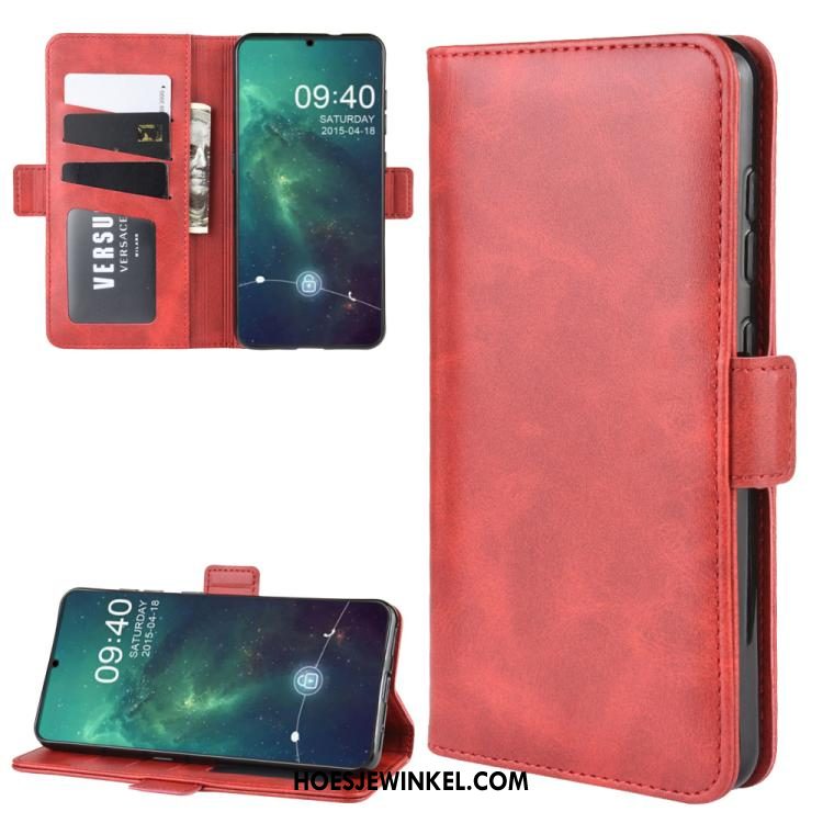 Nokia 6.2 Hoesje Folio Mini Rood, Nokia 6.2 Hoesje Mobiele Telefoon Klittenband