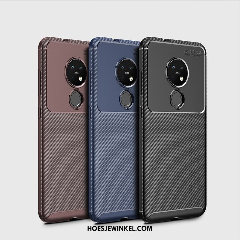 Nokia 6.2 Hoesje Tempereren Bedrijf Hoes, Nokia 6.2 Hoesje Anti-fall Bescherming Braun