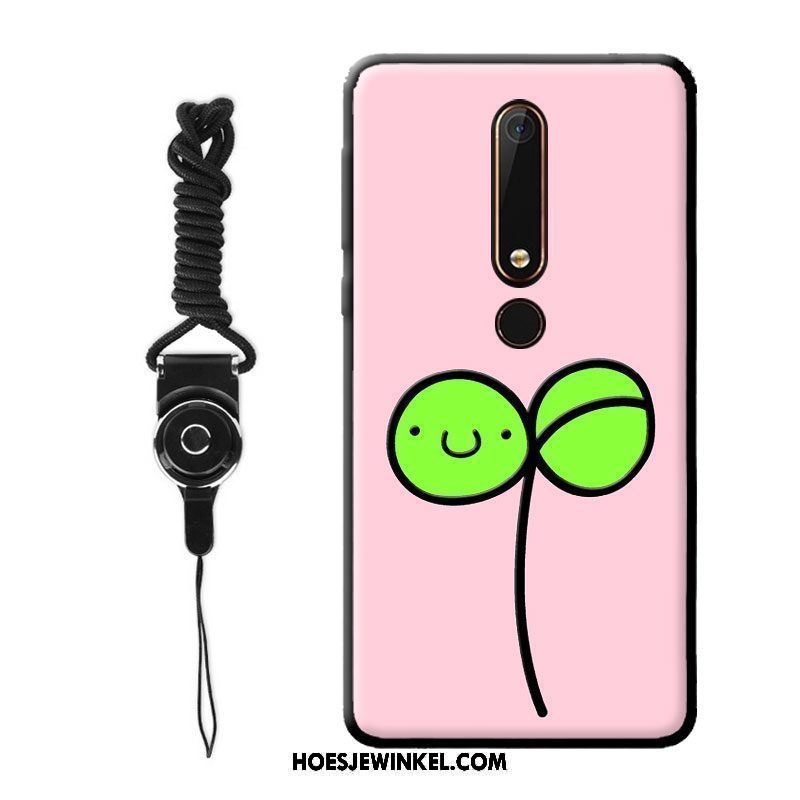 Nokia 8 Hoesje Roze Bloemen Bescherming, Nokia 8 Hoesje Siliconen All Inclusive