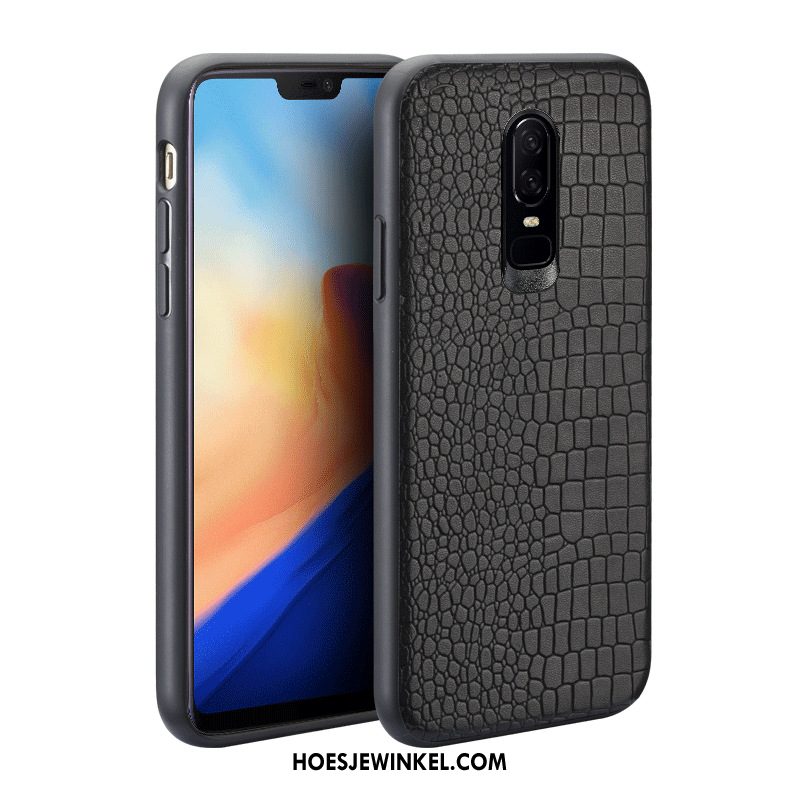 Oneplus 6 Hoesje Pas Hoes Nieuw, Oneplus 6 Hoesje Leren Etui Anti-fall