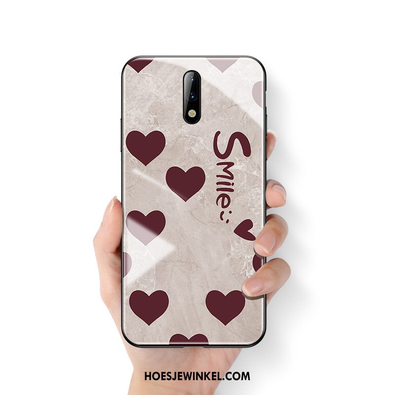 Oneplus 7 Hoesje Liefde Hanger Zacht, Oneplus 7 Hoesje Bescherming Net Red