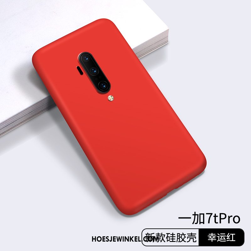 Oneplus 7t Pro Hoesje All Inclusive Chinese Stijl Zacht, Oneplus 7t Pro Hoesje Rood Persoonlijk