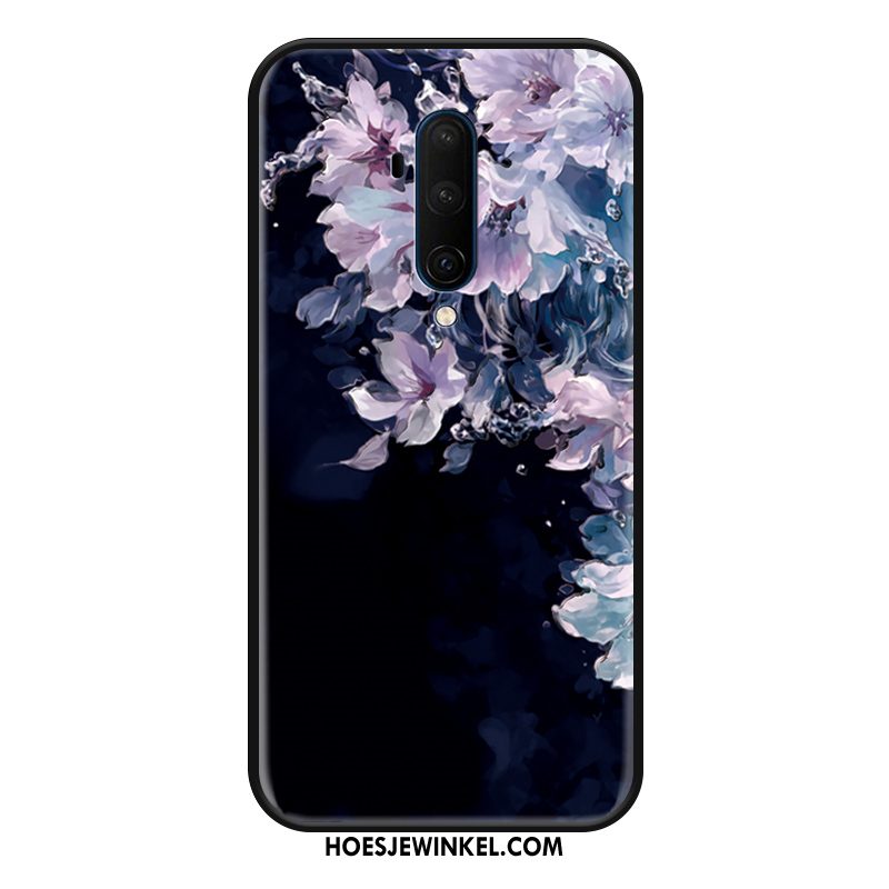 Oneplus 7t Pro Hoesje Bescherming Anti-fall Bloemen, Oneplus 7t Pro Hoesje Scheppend Hoes