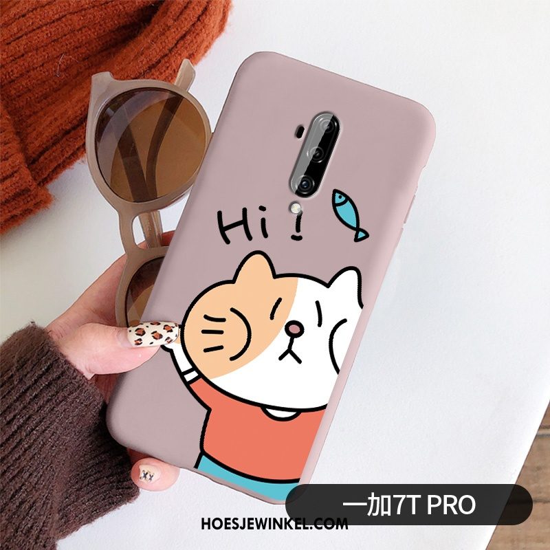 Oneplus 7t Pro Hoesje Lovers Spotprent Kat, Oneplus 7t Pro Hoesje Rat Mobiele Telefoon