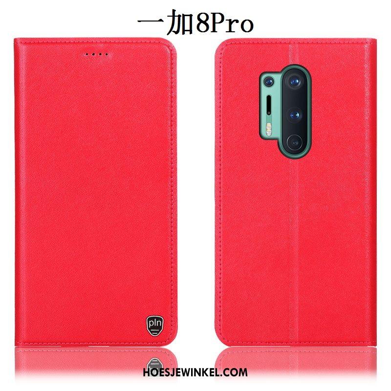 Oneplus 8 Pro Hoesje All Inclusive Hoes Anti-fall, Oneplus 8 Pro Hoesje Leren Etui Folio