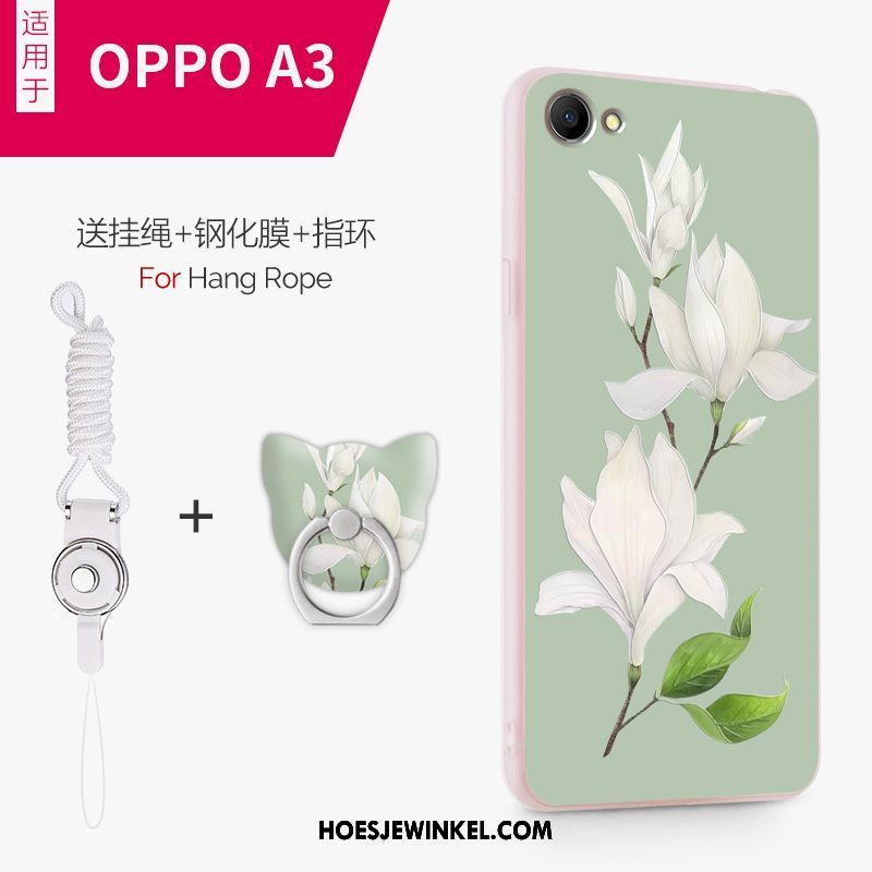 Oppo A3 Hoesje Siliconen Scheppend Bescherming, Oppo A3 Hoesje Trend Zacht