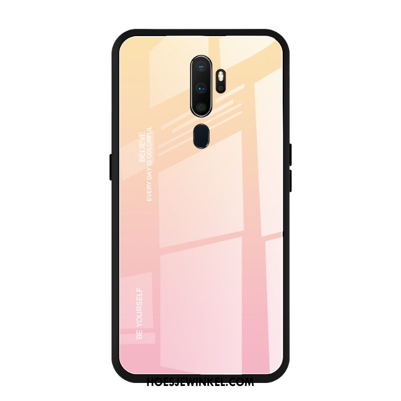 Oppo A5 2020 Hoesje Zacht Mobiele Telefoon Roze, Oppo A5 2020 Hoesje Goud Verloop