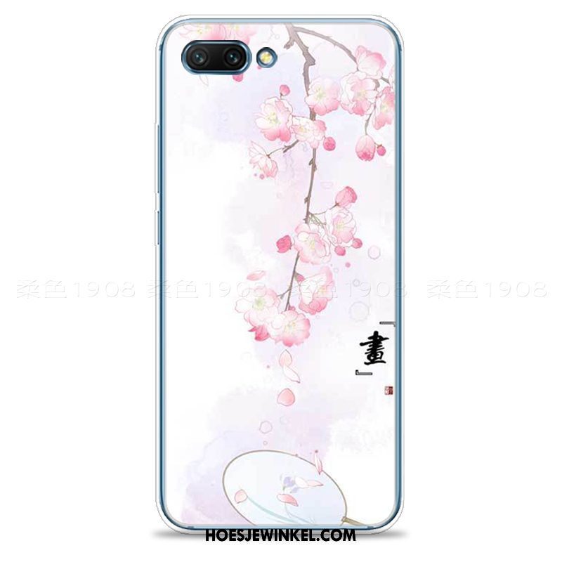 Oppo A5 Hoesje Kunst Mobiele Telefoon Vers, Oppo A5 Hoesje Perzik Bloesem Roze