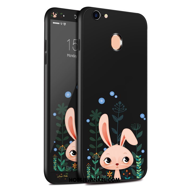 Oppo A73 Hoesje All Inclusive Hoes Zwart, Oppo A73 Hoesje Mobiele Telefoon Spotprent