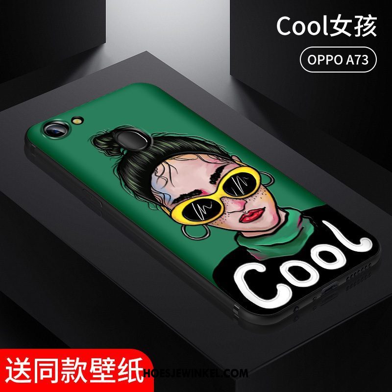 Oppo A73 Hoesje Europa Grappig Trendy Merk, Oppo A73 Hoesje Bescherming Scheppend