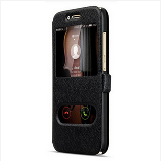 Oppo A73 Hoesje Hoes Folio Zwart, Oppo A73 Hoesje Mobiele Telefoon Leren Etui