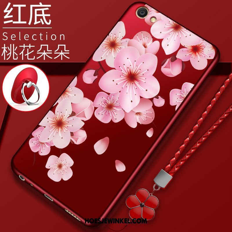 Oppo A83 Hoesje Rood Mobiele Telefoon Zacht, Oppo A83 Hoesje Hoes