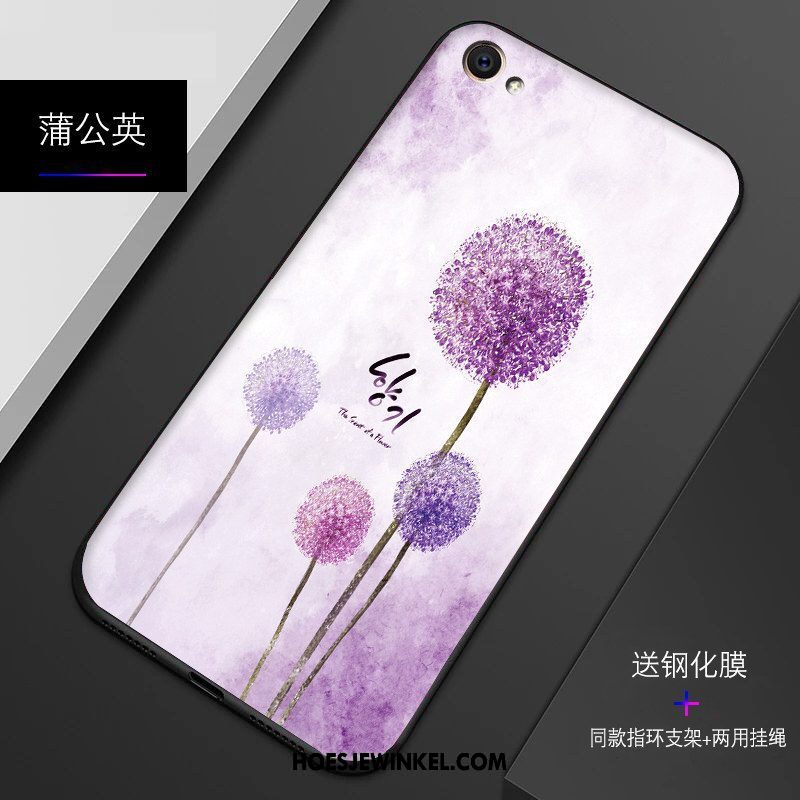 Oppo A83 Hoesje Siliconen Hoes Bescherming, Oppo A83 Hoesje Purper Mobiele Telefoon