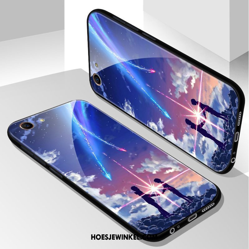 Oppo A83 Hoesje Trendy Merk Net Red Zacht, Oppo A83 Hoesje High End Glas