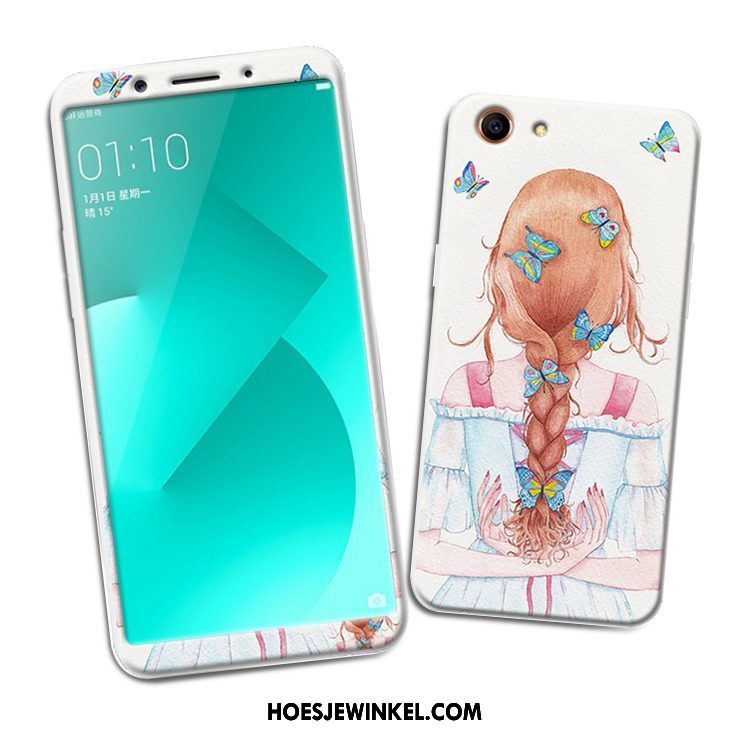 Oppo A83 Hoesje Wit Mobiele Telefoon All Inclusive, Oppo A83 Hoesje Zacht Tempereren