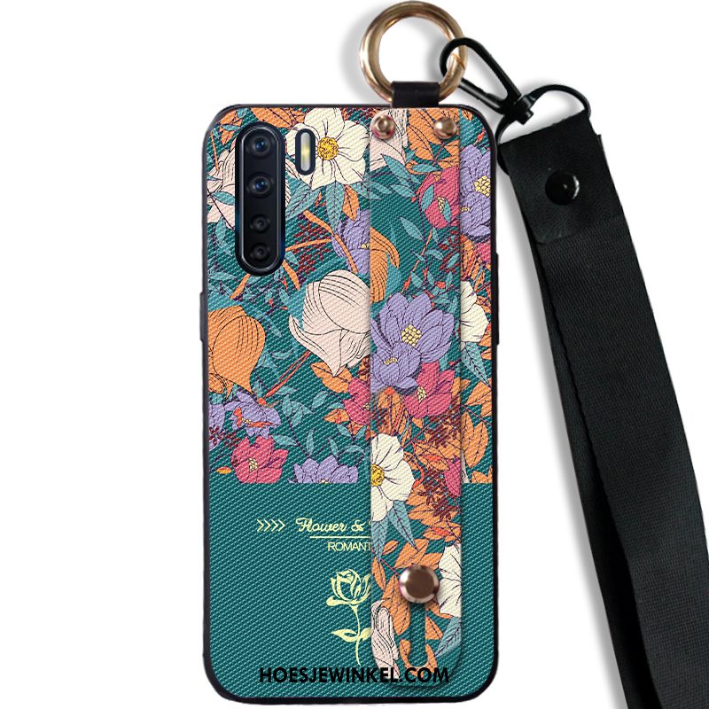 Oppo A91 Hoesje Eenvoudige Bloemen All Inclusive, Oppo A91 Hoesje Zacht Anti-fall