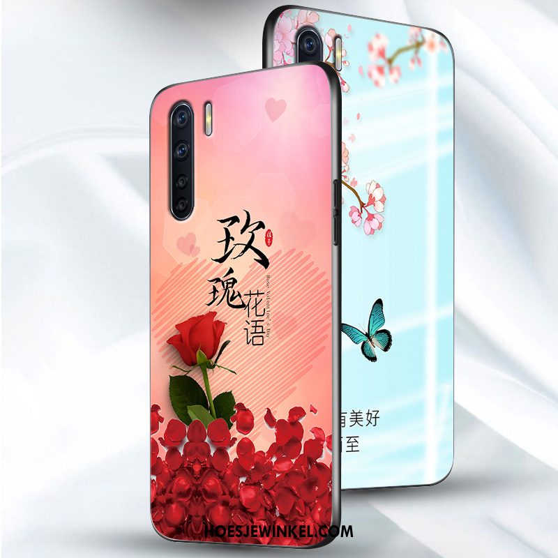 Oppo A91 Hoesje Mobiele Telefoon Eenvoudige Siliconenhoesje, Oppo A91 Hoesje Net Red Trend