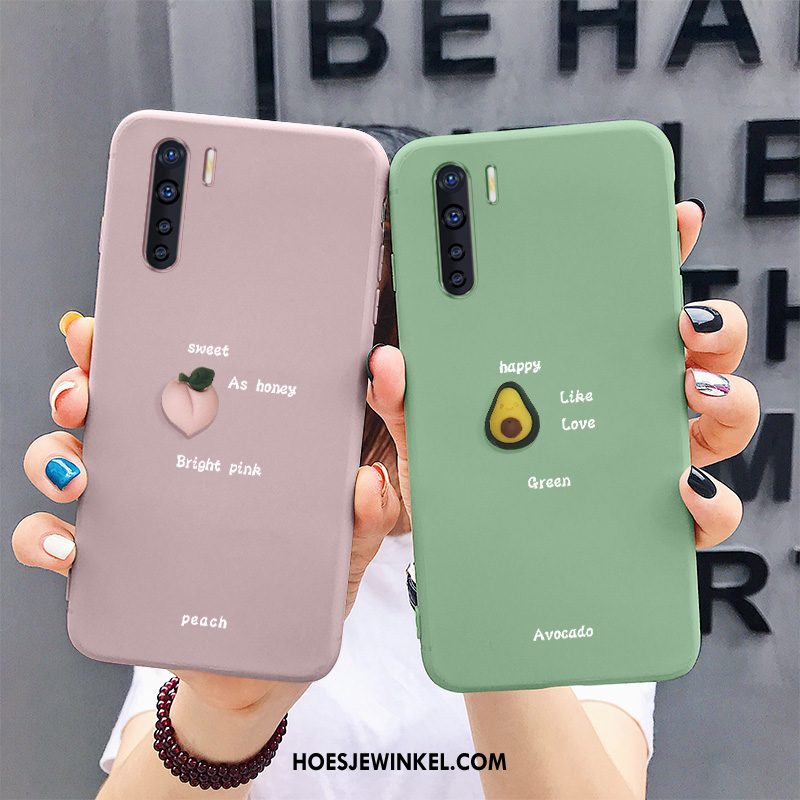 Oppo A91 Hoesje Mobiele Telefoon Fruit Bescherming, Oppo A91 Hoesje Persoonlijk Groen