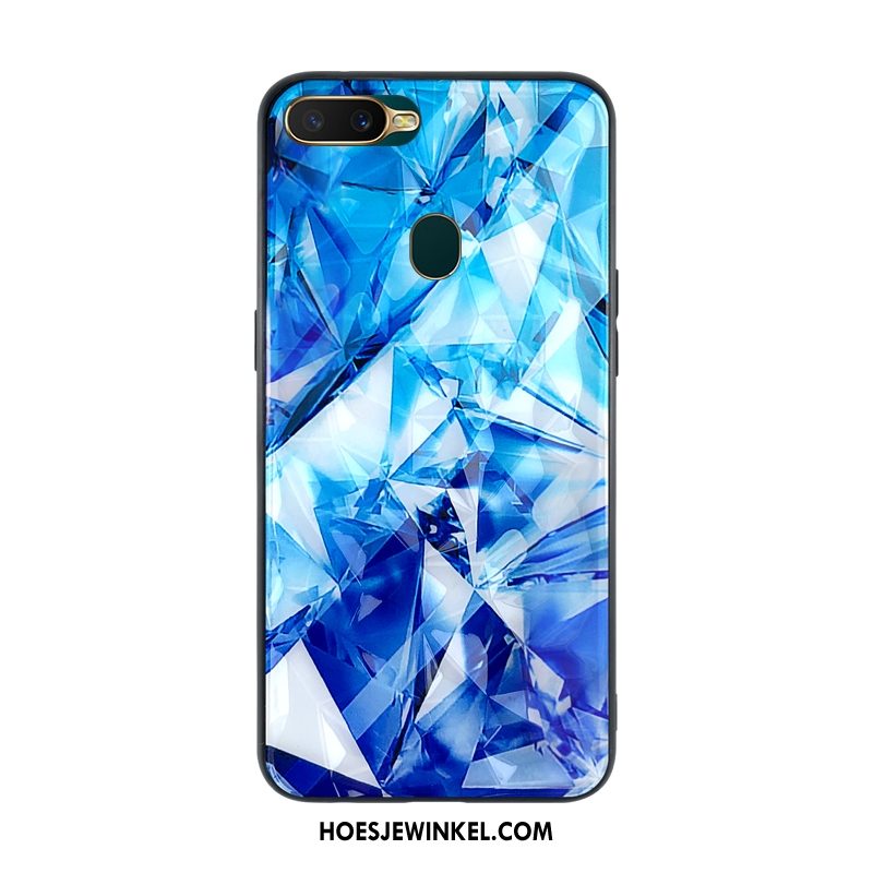 Oppo Ax7 Hoesje Mobiele Telefoon Blauw Mode, Oppo Ax7 Hoesje Mooie Anti-fall