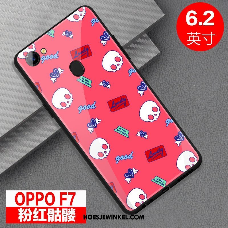 Oppo F7 Hoesje All Inclusive Mobiele Telefoon Persoonlijk, Oppo F7 Hoesje Bescherming Rood