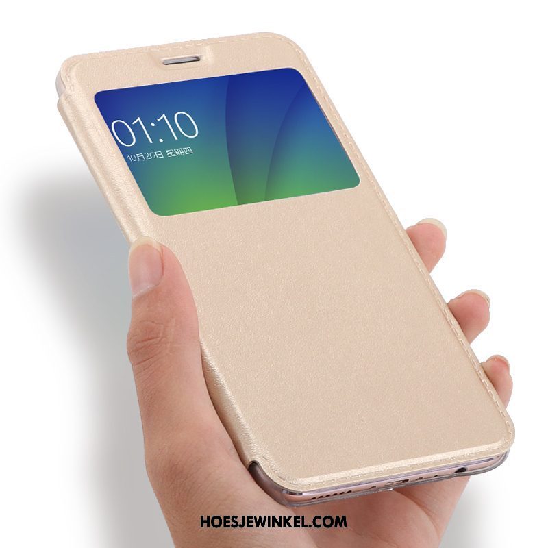 Oppo F7 Youth Hoesje Hemming Ondersteuning Goud, Oppo F7 Youth Hoesje Anti-fall Trend